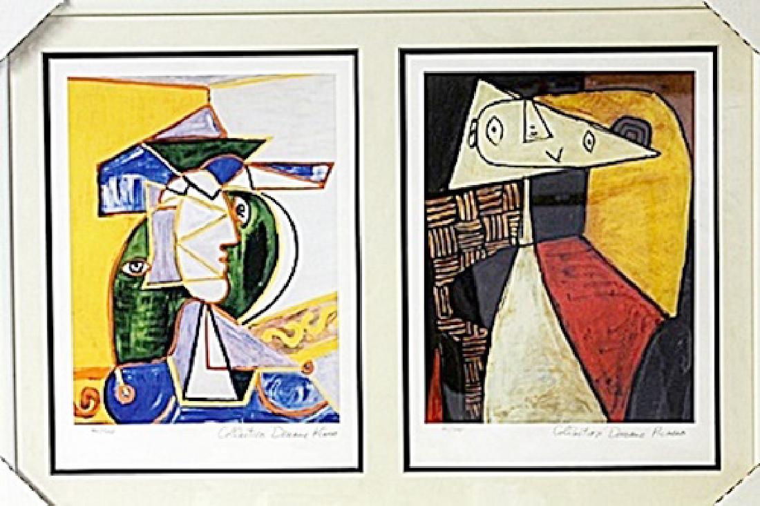 Framed 2-in-1 Picasso Lithographs (162E-EK) (1 of 2)