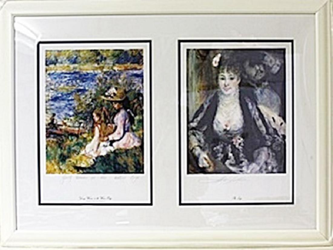 Framed 2-in-1 Pierre-Auguste Renoir Lithographs (1 of 2)