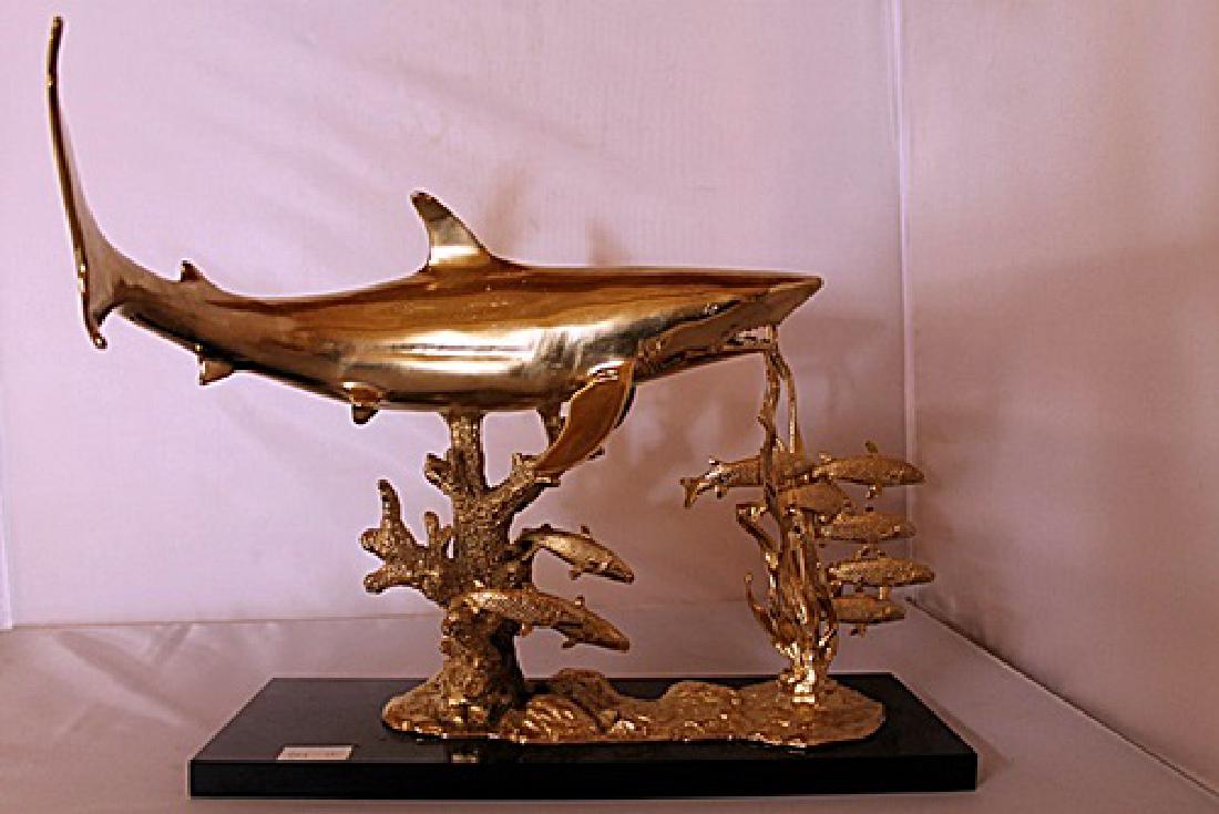 Shark Reef - Gold over Bronze Sculpture after SPI (1 of 4)