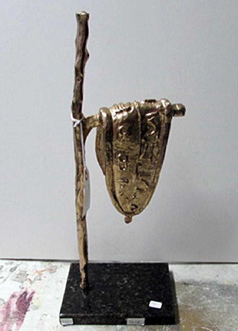 Signed Limited Edition Gold Bronze Sculpture Dali (1 of 2)