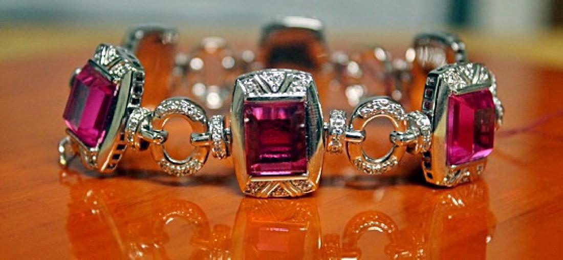 Beautiful Bracelet with Ruby and Sapphire (1 of 1)