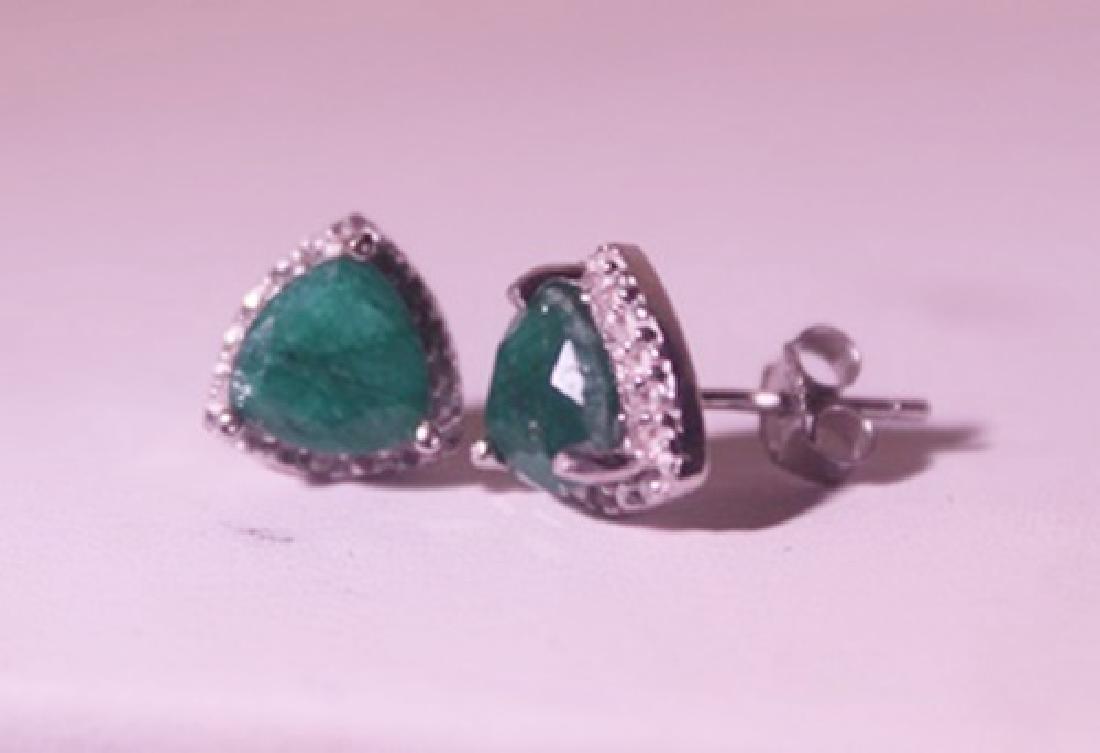 Exquisite Sterling Silver Earrings with Genuine (1 of 1)