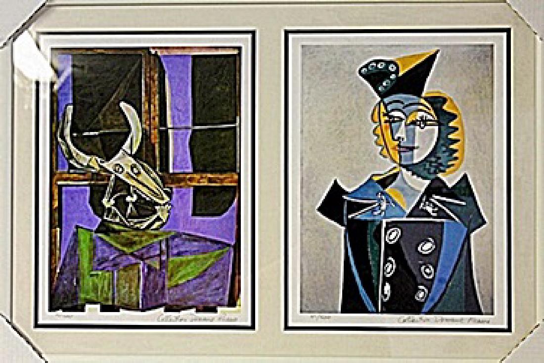 Framed 2-in-1 Picasso Lithographs (160E-EK) (1 of 2)