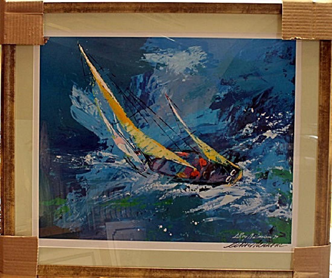 Framed Lithograph "Sailing" LeRoy-Neiman (1 of 2)