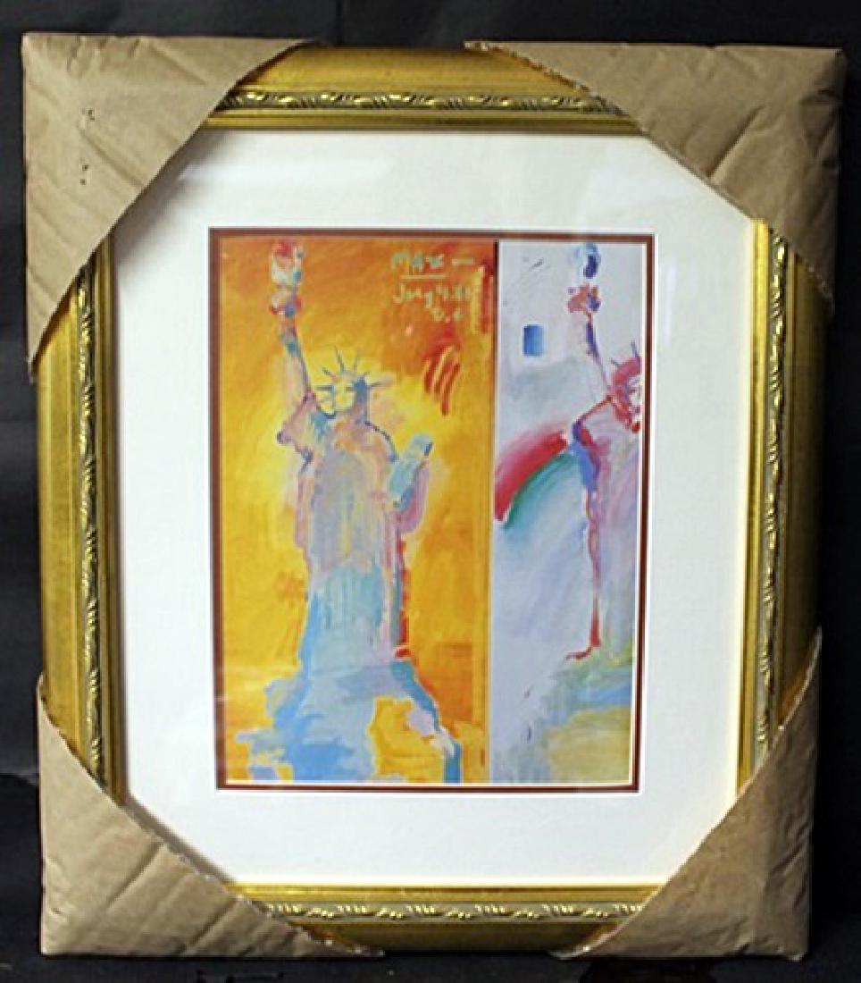 "STATUE OF LIBERTY COLLAGE" By PETER MAX (N) (1 of 2)