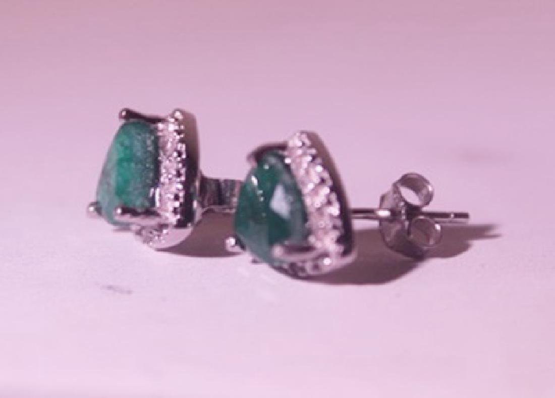 Exquisite Sterling Silver Earrings with Genuine (1 of 1)