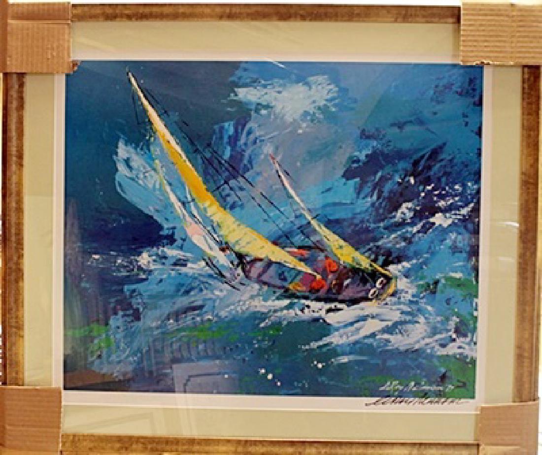 Framed Lithograph "Sailing" LeRoy-Neiman (1 of 2)