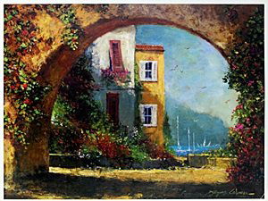 Print "Birds Through the Arch" after James Coleman: Fine Art Print, Bearing a Plate Signature of the Artist, Approx. 14" " x 16" In.