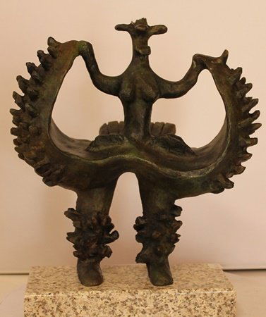 Patina Bronze Sculpture - Jacques Lipchitz: Limited Edition, Hand Signed, Patina Bronze Sculpture after the artist, Size Approx. 11" x 3" x 10" in.