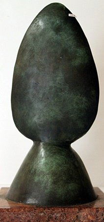 Patina Bronze Sculpture - Max Ernst: Limited Edition, Hand Signed, Patina Bronze Sculpture on a Marble Base, Size Approx. 13" x 5" x 13" in.