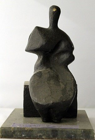 Bronze Sculpture with Marble Base - Henry Moore: Limited Edition, Signed, Bronze Sculpture on a Marble Base, Size Approx. 11" x 7" x 7" in.