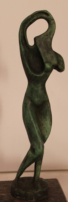 Patina Bronze Sculpture - Alexander Archipenko: Limited Edition, bearing the signature, Patina Bronze Sculpture after the artist, Size Approx. 10" x 4" x 4" in.