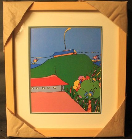 "UNKNOWN" By PETER MAX (N): Lithograph, Out of the book; Approximately 18 x 16 In.