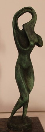 Patina Bronze Sculpture - Alexander Archipenko: Limited Edition, Hand Signed, Patina Bronze Sculpture after the artist, Size Approx. 10" x 4" x 4" in.