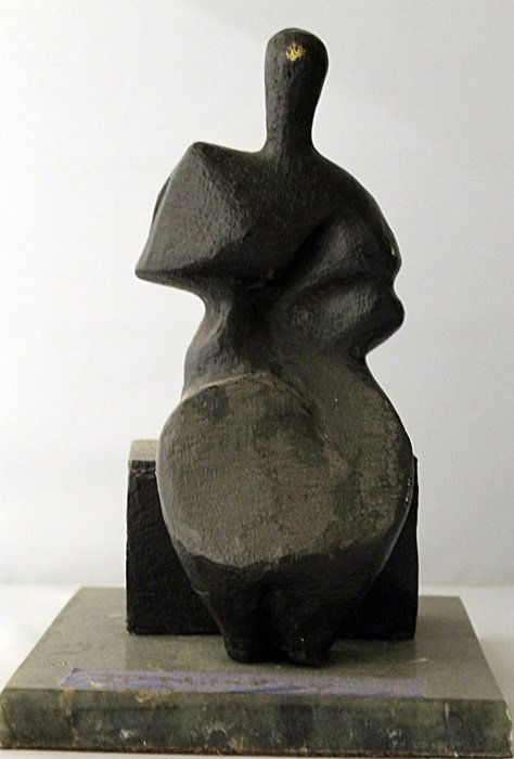Bronze Sculpture with Marble Base - Henry Moore: Limited Edition, Signed, Bronze Sculpture on a Marble Base, Size Approx. 11" x 7" x 7" in.