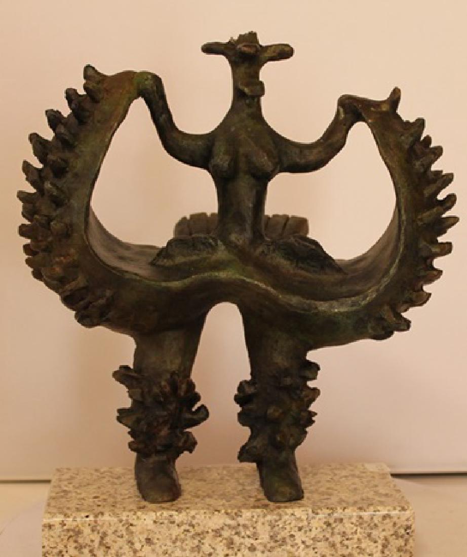 Patina Bronze Sculpture - Jacques Lipchitz: Limited Edition, Hand Signed, Patina Bronze Sculpture after the artist, Size Approx. 11" x 3" x 10" in.