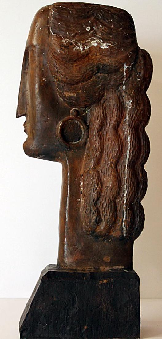 Large Bronze Sculpture - Amedeo Modigliani: Limited Edition, Hand Signed, Bronze Sculpture on a Marble Base, Size Approx. 15" x 6" x 6" in.