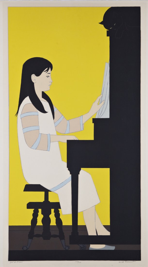 Will R. Barnet (1911-2012), "Girl at Piano," 20th c., (1 of 1)