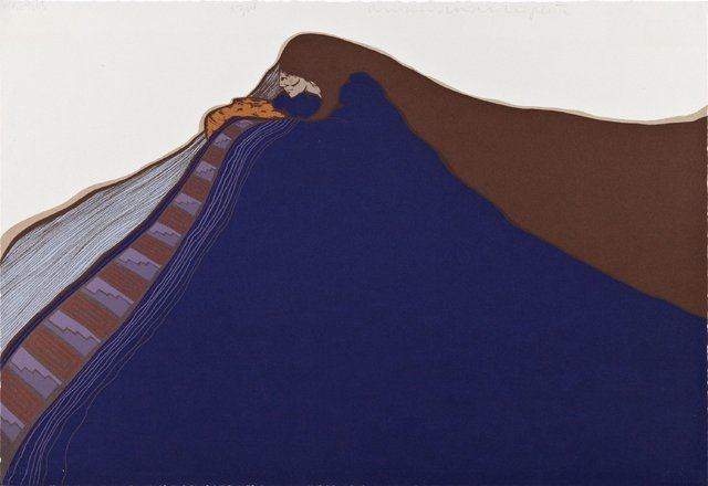 Amado M. Pena (1943- ), "Azul," 1981, colored (1 of 1)
