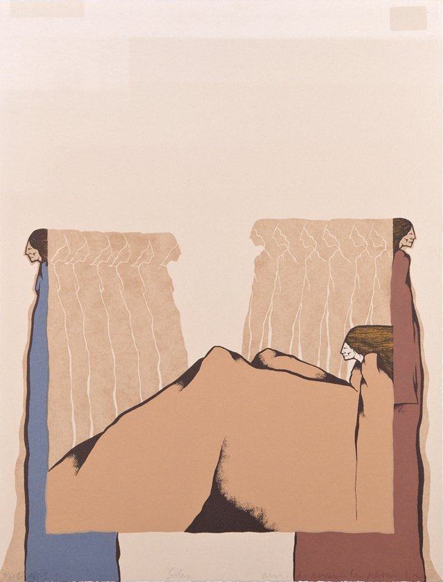 Amado M. Pena (1943- ), "Sola," 1981, colored (1 of 1)