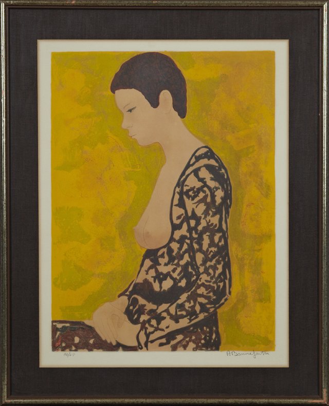 Alain Bonnefoit (1937), "Black Negligee," 20th c., (1 of 1)