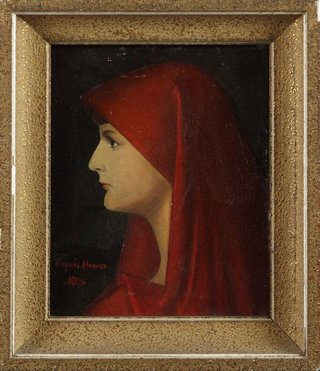 After Jean Jacques Henner (1829-1905), "Woman in a Red (1 of 1)