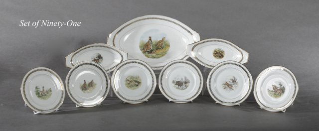 Eighty-Four Piece Assembled Set of French Porcelain (1 of 1)