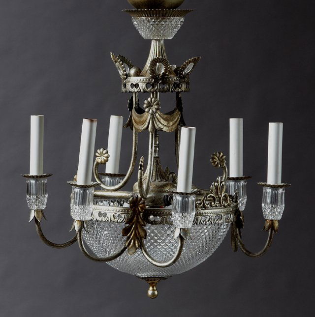 Diminutive Louis XV Style Nine Light Glass and (1 of 1)