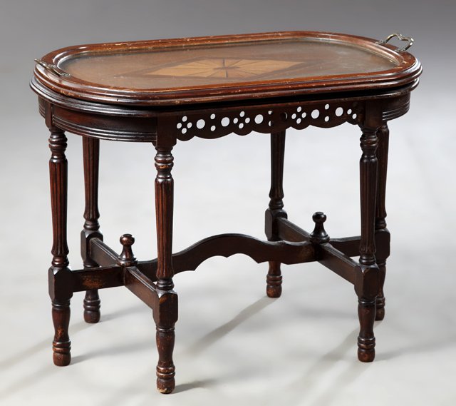 Inlaid Mahogany Tray Top Coffee Table, c. 1940, the (1 of 4)