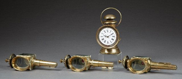 Group of Four Brass Lights, consisting of three (1 of 1)