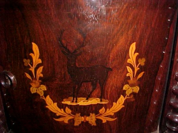 Outstanding mahogany Victoiran desk w/chest - 3