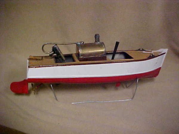 1930's Japanese Live Steam powered boat original