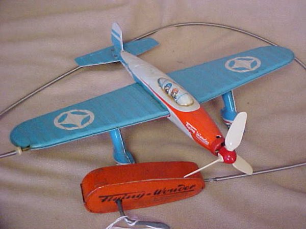 Flying Wonder by Arnold German 1950's New Conditio: Flying Wonder by Arnold German 1950's New Condition w/box. Measures 11-1/2"long x 5"tall x 15-1/2"wide.