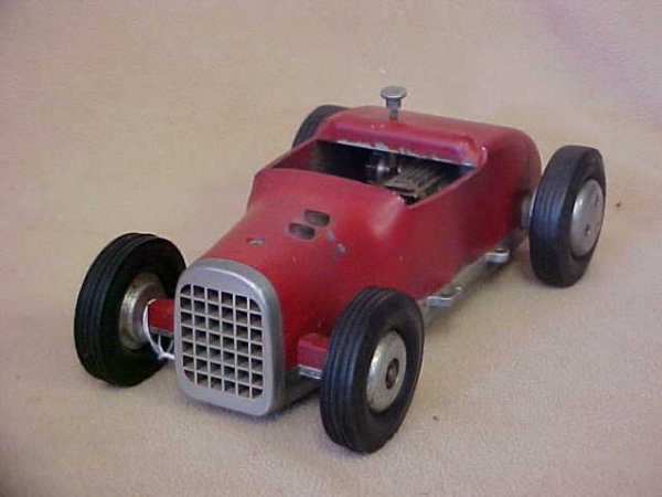 Cameron Mfg. Co. "Rodzy" standard gas engine car : Cameron Mfg. Co. "Rodzy" standard gas engine car w/box. Rare original car. Has scattered scratches & wear from age & usage. Measures 8"long x 3"tall x 4-3/4"wide.