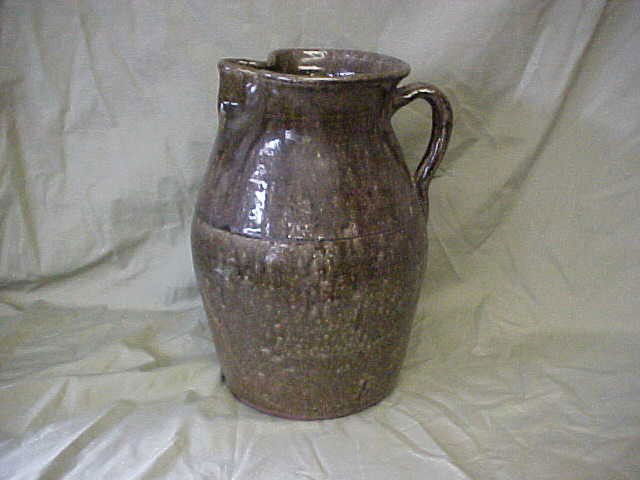 Early Lanier Meaders alkaline glazed pitcher: Early Lanier Meaders alkaline glazed pitcher. Mint condition. Measures 10-1/2"tall x 7-1/2"wide.