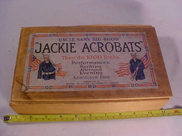 Uncle Sam's Bug Show "Jackie Acrobat's": Uncle Sam's Bug Show "Jackie Acrobat's" National Toy Mfg. Co. In Original Box w/ Paperwork
