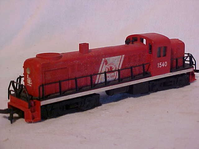 AHM "1540 Central Railroad Co." model train engine: AHM (Associated Hobby Manufacturers) "1540 Central Railroad Co." model train engine. Still works. HO scale. Measures 2"H x 1 1/2"W x 7 1/2"L