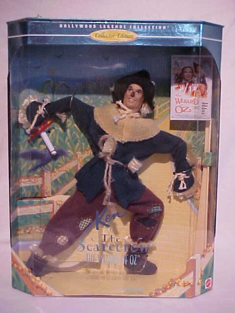 1996 "Scarecrow" Hollywood legends Ken doll: 1996 "Scarecrow" Hollywood legends Ken doll. Collector's edition. Wizard of Oz. Still in original box. Measures 11 1/2" tall