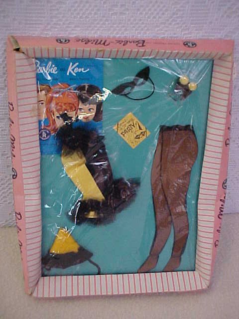 Early Mattel "Teenage fashions for Barbie and Midg: Early Mattel "Teenage fashions for Barbie and Midge". "Masquerade" outfit. Still in original box. Measures 11 1/2" x 9"