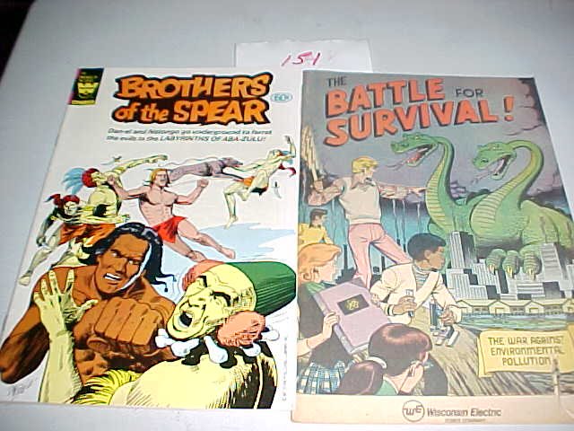 Lot of 19 Assorted comics: Lot of 19 Assorted comics. Includes: Battle for Survival, Brothers ofthe Spear #18, Steve Canyon #1, Micronauts #57, Tragg #7, Phantom #58, 67, Vengeance Squad #5, Losers #133, Tomb of Darkness #9, (2