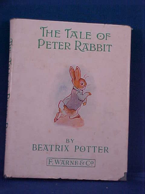 First Edition Peter Rabbit book w/dust jacket.: First Edition Peter Rabbit book w/dust jacket. By Beatrix Potter. Book in fair condition.