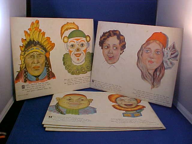 Lot of 5 1912 cut out puzzles: Lot of 5 1912 cut out puzzles. Two are complete. Each measures 8"H x 9-3/4"W