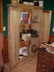 Early heart pine primitive 2 door linen press cupboard - 3