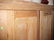 Early heart pine primitive 2 door linen press cupboard - 4