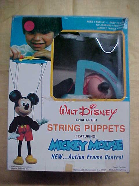 Walt Disney Mickey Mouse string puppet.: Walt Disney Mickey Mouse string puppet.