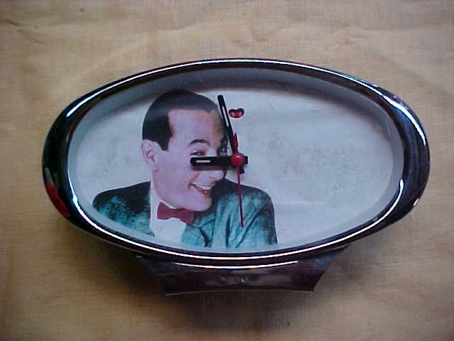 Vintage windup Pee Wee Herman clock.: Vintage windup Pee Wee Herman clock.