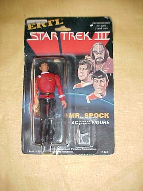 1984 Mr. Spock Star Trek action figure in package.: 1984 Mr. Spock Star Trek action figure in package.