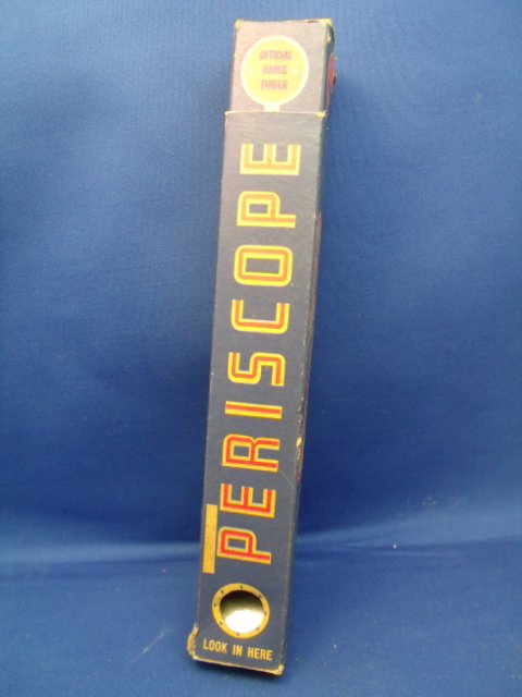Early toy periscope: Early toy periscope. Measures 10-3/4" tall x 1-1/2" wide x 1-1/2" deep.