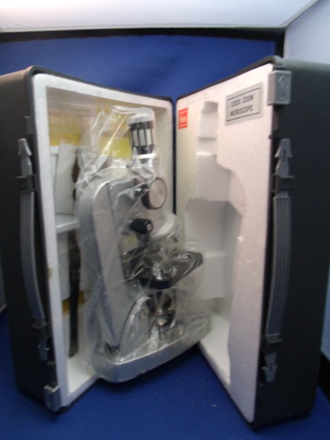 Zoom Microscope Set w/original box and case: Zoom Microscope Set w/original box and case. Microscope measures 10-1/2" tall