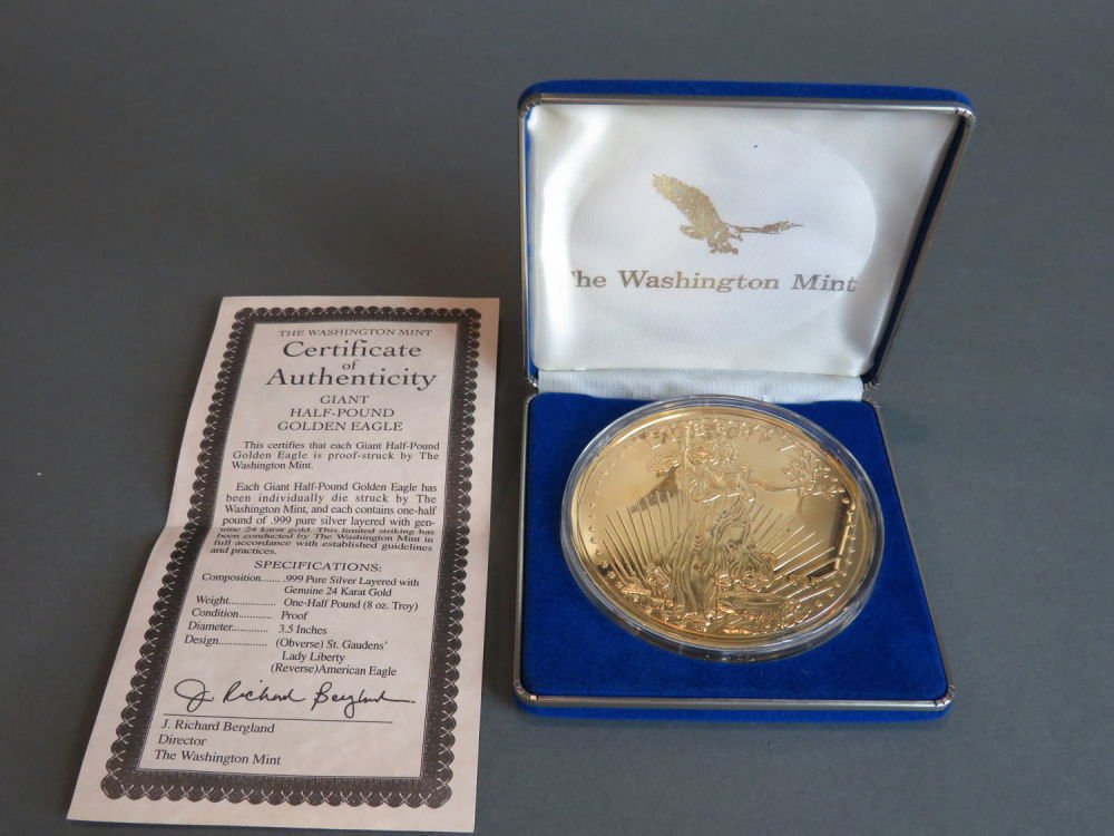 1995 The Washington Mint, 999 Pure Silver 8 0z troy (1 of 1)